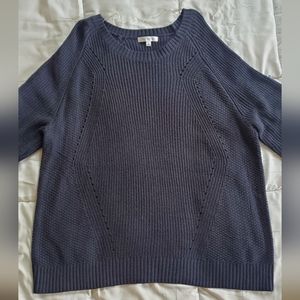 Daily Thread Crewneck Knit Sweater Women's 2X Navy
